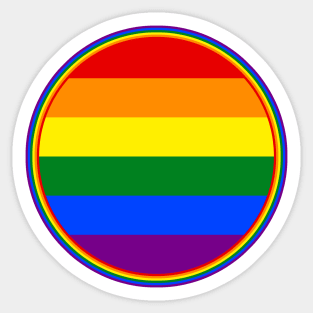 Rainbow Circle Sticker